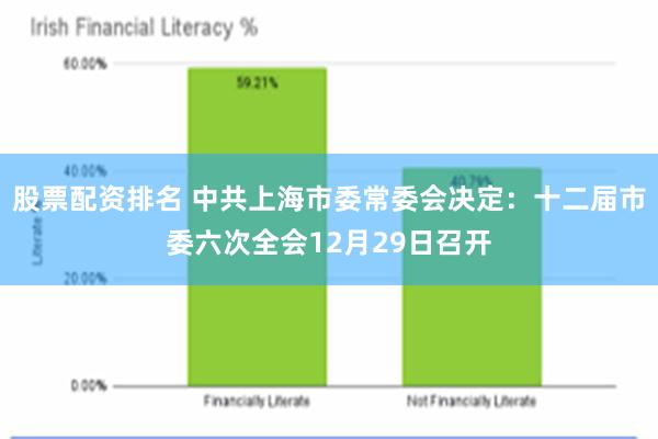 股票配资排名 中共上海市委常委会决定：十二届市委六次全会12月29日召开