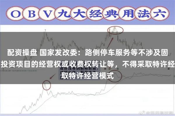 配资操盘 国家发改委：路侧停车服务等不涉及固定资产投资项目的经营权或收费权转让等，不得采取特许经营模式