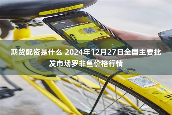 期货配资是什么 2024年12月27日全国主要批发市场罗非鱼价格行情